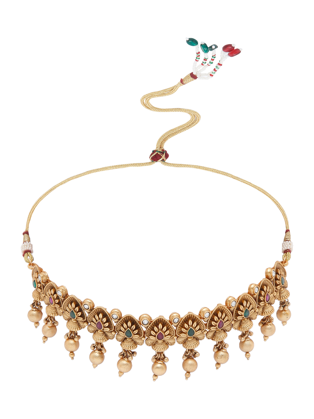 YouBella Jewellery Celebrity Inspired Gold Plated Necklace Jewellery Set for Girls and Women